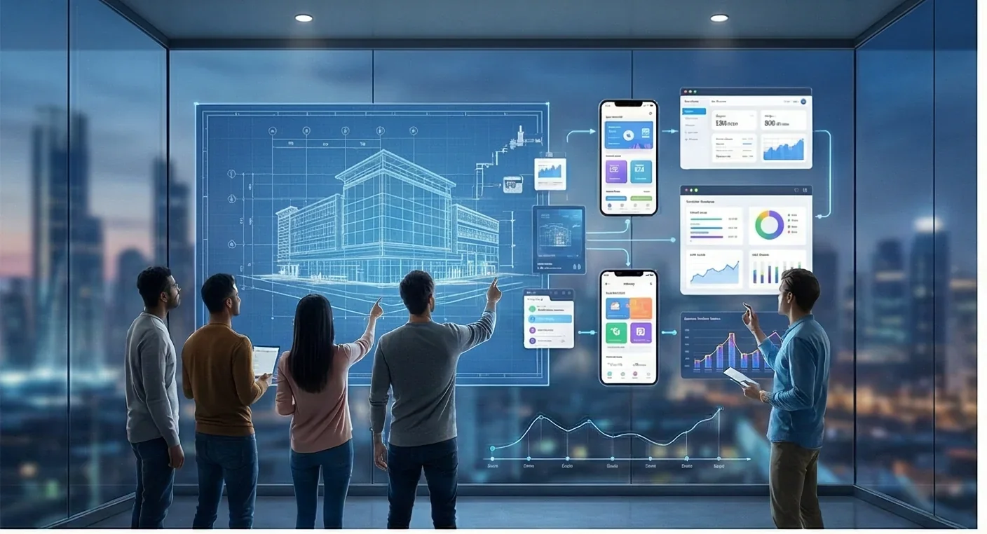 Mobile app dashboard