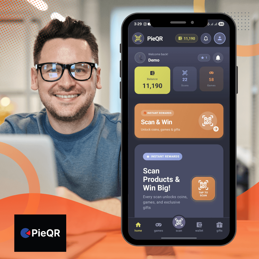 Gamify — loyalty app home and QR engagement hub
