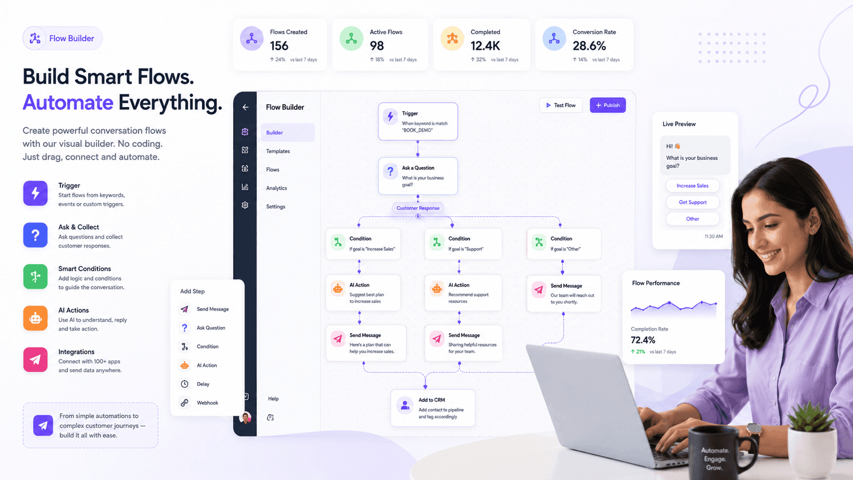 NextPilot flow builder